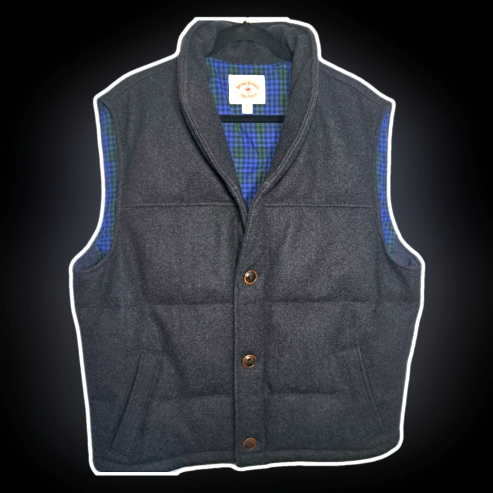 Brooks Brothers Wool Vest, Cotton Lined.
